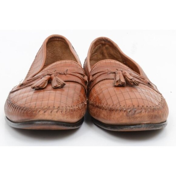 Giorgio Brutini the Glove Men\'s Size 10C Leather Woven Tassel Loafers Preppy main image 8